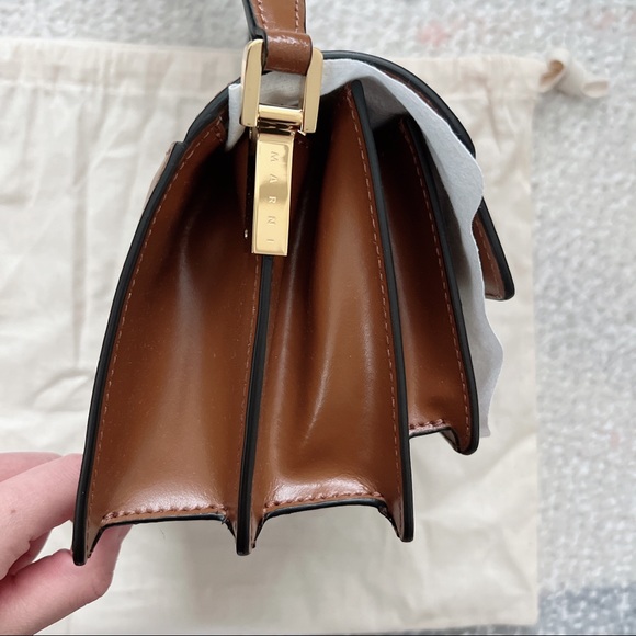 NWT Marni Trunk Mini Calfskin Woven Shoulder Bag - Picture 12 of 15